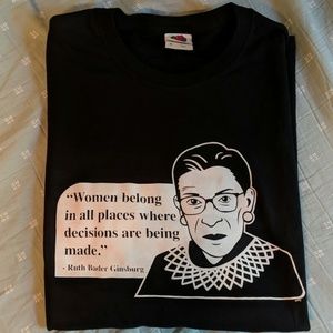 NWOT Feminism t-shirt Ruth Bader Ginsburg Quote